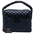 Borsa Hobo Coco Cocoon in nylon trapuntato Chanel blu navy - vista 8