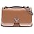 Borsa a tracolla marrone Louis Vuitton Monogram Cuir Plume Ecume Very Chain