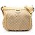 Bolsa transversal Abbey em lona GG Gucci marrom com anel em D