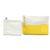 Clutch oblonga in jacquard Repeat Anagram e pelle gialla LOEWE Giallo - vista 8