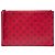 Pochette e clutch Gucci in pelle di vitello rossa Ghost Hamlet Skull Zip Rosso