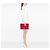 Pochette e clutch Gucci in pelle di vitello rossa Ghost Hamlet Skull Zip Rosso - vista 6