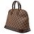Borsa Louis Vuitton Alma PM in Damier Ebene marrone - vista 2