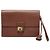 Pochette clutch Hermès Courchevel Jet marrone