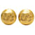 Orecchini a clip Chanel CC placcati oro D'oro