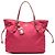Tote in Tessuto con bordi in Saffiano rosa Prada