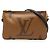 Borsa a tracolla Louis Vuitton Monogram Giant Reverse Double Zip marrone