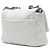 Borsa Chanel Large 19 in agnello bianco - vista 2