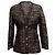 Black & Gold Chanel Metallic Wool-Blend Jacket Size FR 38