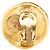 Orecchini a cerchio Chanel Logo placcati in oro D'oro - vista 3