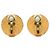 Orecchini a clip Chanel Gold Plated Coco Coin Motif Oro D'oro - vista 2