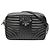 Borsa a tracolla Diagramme in pelle di vitello morbida nera Prada Nero