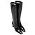 Botas altas de punta cuadrada en charol negro Saint Laurent Talla 38 - vista 2