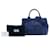 Borsa Tote e Borsa a tracolla Prada Small Canvas Canapa Logo blu - vista 7