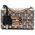 Borsa a tracolla Gucci Small GG Supreme Bee Padlock nera Nero