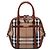 Borsa Burberry Medium House Check Canvas Bridle Orchard marrone