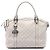 Gucci Medium Guccissima GG Charm Dome Satchel in Weiß