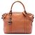 Brauner Gucci Medium Kalbsleder GG Charm Dome Satchel