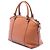 Brauner Gucci Medium Kalbsleder GG Charm Dome Satchel - Ansicht 2