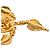 Orecchini clip con frange in filigrana placcati oro Chanel CC Gold D'oro - vista 3