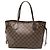 Borsa Tote Neverfull PM in Damier Ebene marrone Louis Vuitton