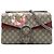 Borsa a tracolla Gucci Medium GG Supreme Blooms Dionysus beige