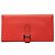 Cartera larga Bearn en piel Epsom roja Hermès