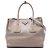 Double Borsa Prada Glace Calf beige con doppia tasca e doppio manico