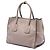 Double Borsa Prada Glace Calf beige con doppia tasca e doppio manico - vista 2