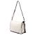 Borsa Prada Glace Calfskin Studded Etiquette Flap bianca Bianco - vista 2