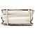 Borsa Prada Glace Calfskin Studded Etiquette Flap bianca Bianco - vista 3