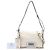 Borsa Prada Glace Calfskin Studded Etiquette Flap bianca Bianco - vista 7