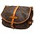 Borsa a tracolla Louis Vuitton Monogram Saumur 25 marrone - vista 2
