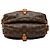 Borsa a tracolla Louis Vuitton Monogram Saumur 25 marrone - vista 3