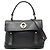 Piccola borsa Muse in pelle nera Saint Laurent Nero