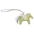 Charm de bolsa Hermès Milo em pele de cordeiro e Swift Grigri Rodeo Pegase verde Chaveiro PM  - vista 2