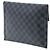 Pochette GM Alpha in Damier Graphite nero Louis Vuitton - vista 2