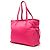 Borsa Tote Convertible Aperta Prada Saffiano Trimmed Tessuto Rosa - vista 2