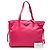 Borsa Tote Convertible Aperta Prada Saffiano Trimmed Tessuto Rosa - vista 8