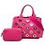 Piccola borsa Prada in tela Canapa rosa con occhielli - vista 7