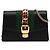 Borsa a tracolla Gucci Super Mini Sylvie in pelle di vitello Web nera Nero