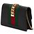 Borsa a tracolla Gucci Super Mini Sylvie in pelle di vitello Web nera Nero - vista 2