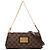 Borsa Eva Damier Ebene marrone Louis Vuitton