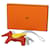 Charm de sac Hermès Milo en agneau et Swift Grigri Rodeo Pegase PM Orange Porte-clés  - vue 5
