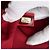 Borsa a tracolla Chanel Small Chevron Caviar rossa con patta Rosso - vista 6