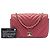 Borsa a tracolla Chanel Small Chevron Caviar rossa con patta Rosso - vista 8