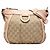 Borsa a tracolla Abbey D Ring in tela GG Gucci beige