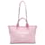 Sac cabas Chanel Small Deauville en toile rose  - view 1