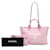 Sac cabas Chanel Small Deauville en toile rose  - view 7