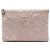 Clutch Chanel Large CC Embossed Metallic Lambskin Camellia O Case Clutch rosa